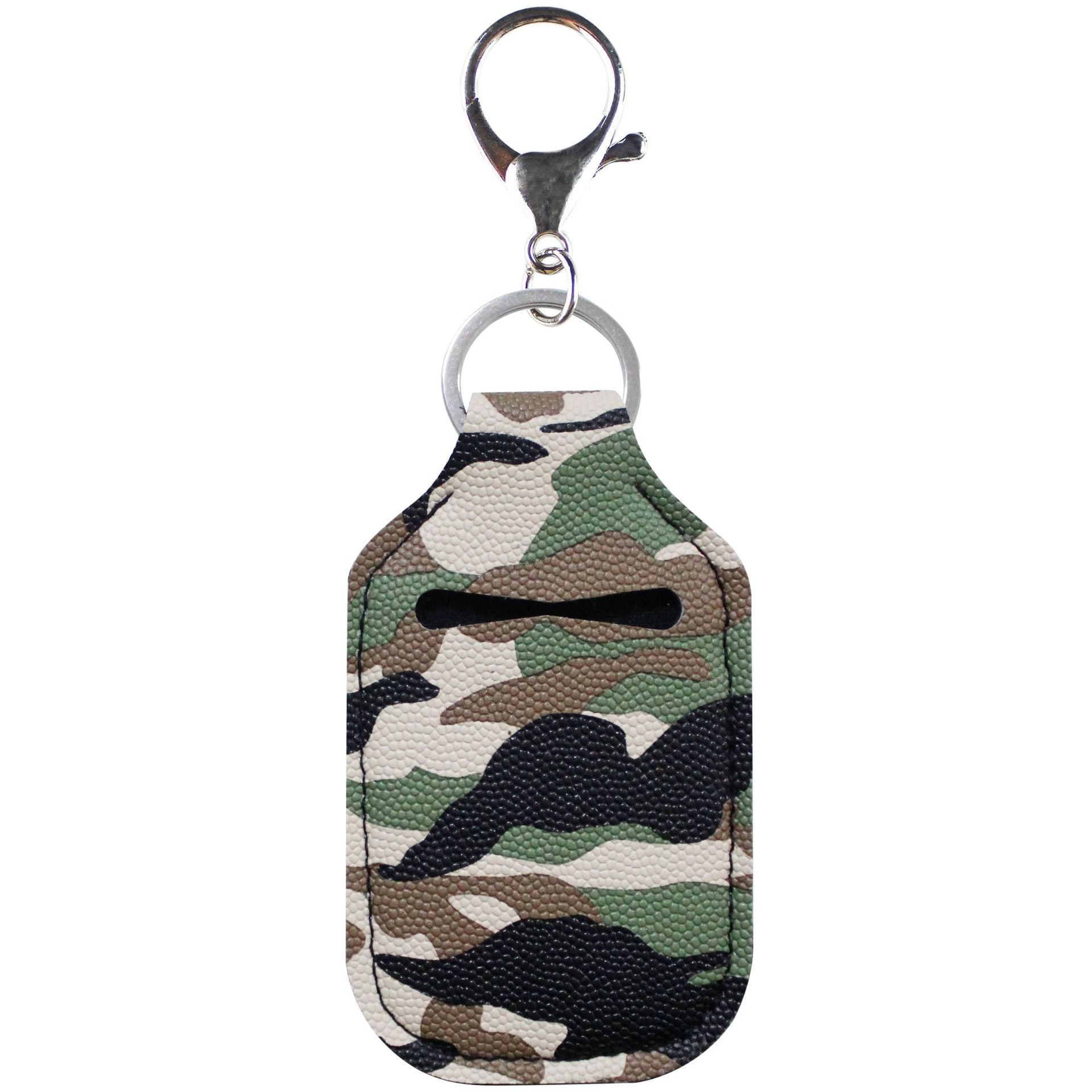 Wholesale Sports Hand Sanitizer Leather Case Key Chain